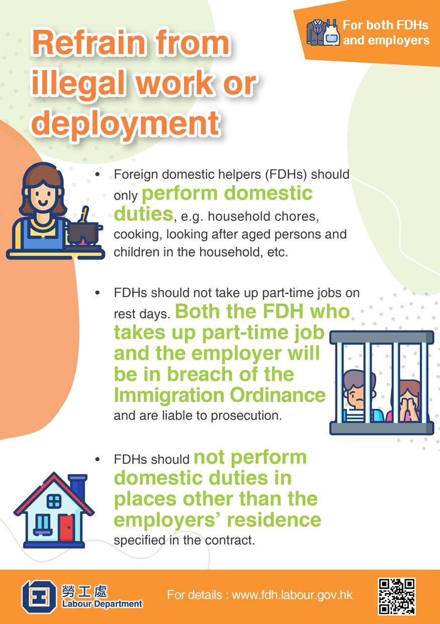 Infographics on Employment of Foreign Domestic Helpers - For both Employers and Foreign Domestic Helpers