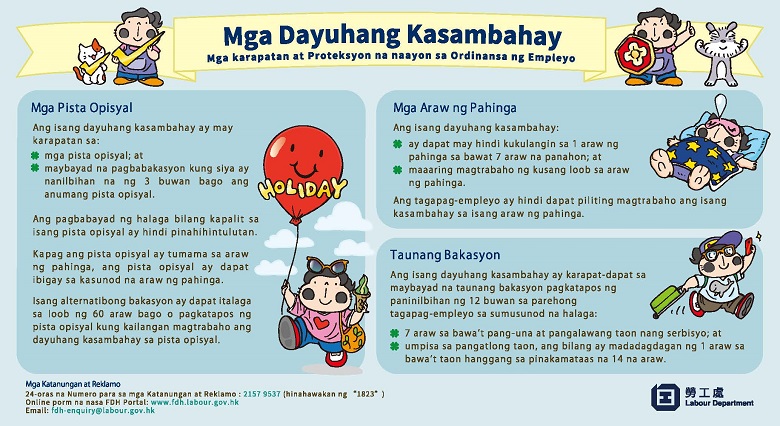Rights and Protection under the Employment Ordinance on Rest days, Statutory holidays and Paid annual leave