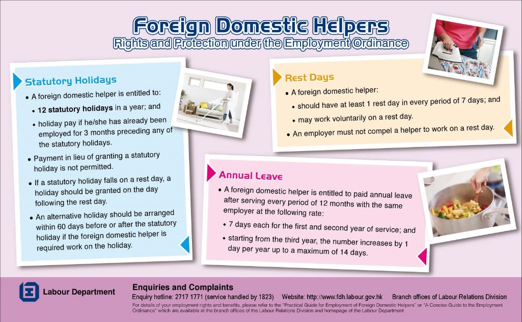 Rights and Protection under the Employment Ordinance on Rest days, Statutory holidays and Paid annual leave